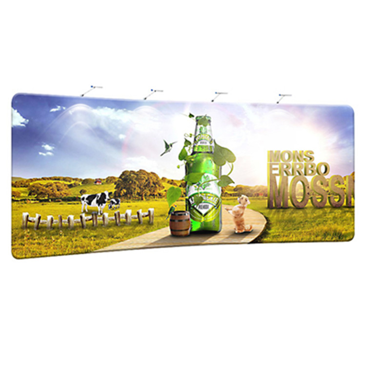 20-футовый портативный фон для выставки натяжной стены из ткани