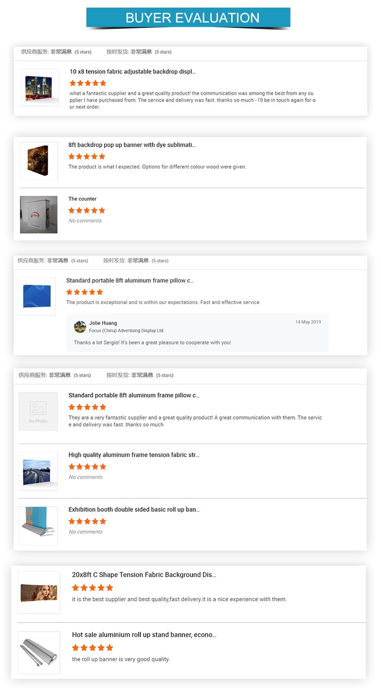 Стандартный портативный 8-футовый наволочка с алюминиевой рамой натяжной тканевый фон для мероприятий на заказ для фотобудки